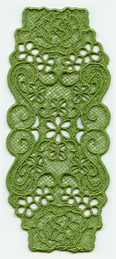 Floral Bookmark (Lace)