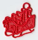 Sleigh Ornament (Miniature Lace)