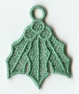 Holly Ornament (Miniature Lace)