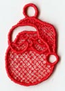 Santa Ornament (Miniature Lace)