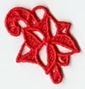 Candy Cane Ornament (Miniature Lace)