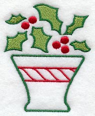 Christmas Holly Basket
