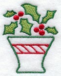Christmas Holly Basket