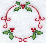 Christmas Holly Circle