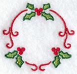Christmas Holly Circle