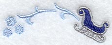 Sleigh and Snowflakes Arch