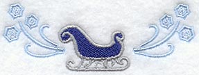 Sleigh and Snowflakes Spray