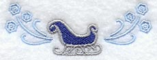 Sleigh and Snowflakes Spray