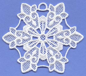 Fleur-de-lis Snowflake (Lace)