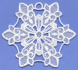 Fleur-de-lis Snowflake (Lace)