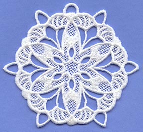 Poinsettia Snowflake (Lace)