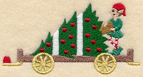 North Pole Train - Christmas Tree Car