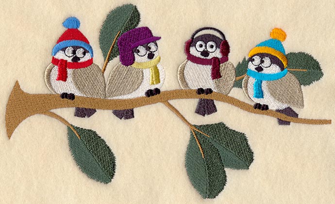 Chickadees Dressed for Winter