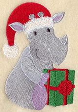 Rhinoceros in Santa Cap