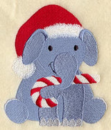 Elephant in Santa Cap
