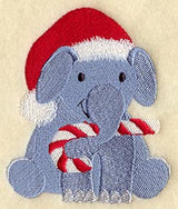Elephant in Santa Cap