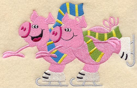 Ice Skating Pigs