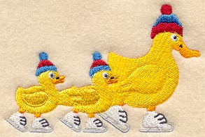 Ice Skating Ducks
