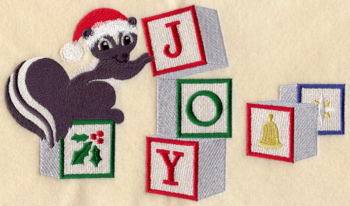 Decorating Skunk and Joy