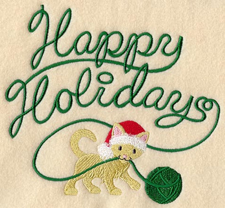Happy Holidays Kitten