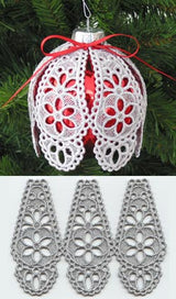 Teardrop Ornament Cover (Lace)