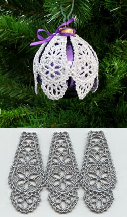 Teardrop Ornament Cover (Lace)