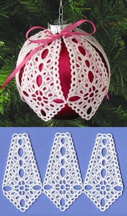 Crosslet Ornament Cover (Lace)