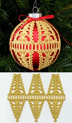 Paisley Ornament Cover (Lace)