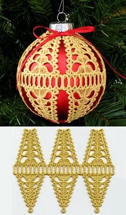 Paisley Ornament Cover (Lace)