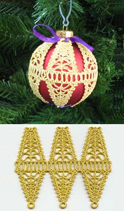 Paisley Ornament Cover (Lace)