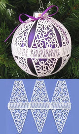 Banded Ornament Cover (Lace)