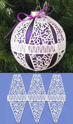 Banded Ornament Cover (Lace)