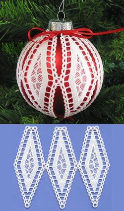 Diamond Ornament Cover (Lace)