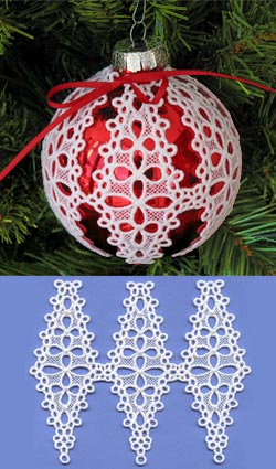 Shamrock Ornament Cover (Lace)
