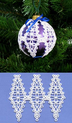 Shamrock Ornament Cover (Lace)