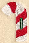 Candy Cane Buttonhole - 1/2 Inch