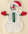 Snowman Buttonhole - 1/2 Inch