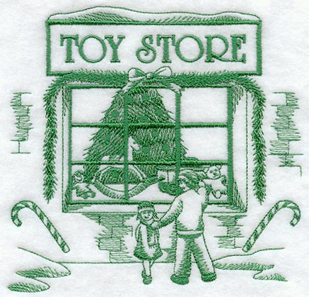 Toy Store Scene (Toile)