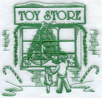 Toy Store Scene (Toile)