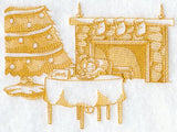 Waiting for Santa Scene (Toile)