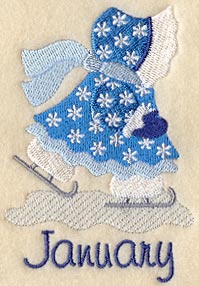 Sunbonnet Sue - January