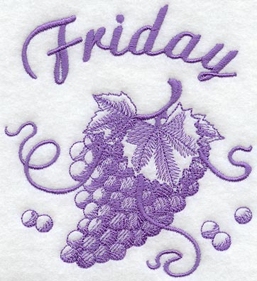 Friday - Grapes (Toile)