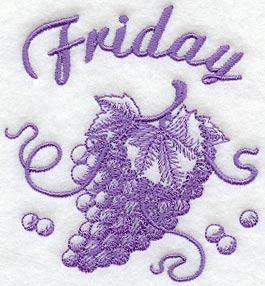 Friday - Grapes (Toile)