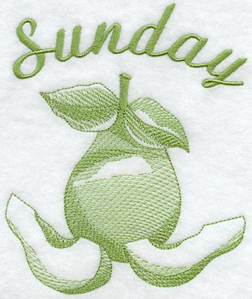 Sunday - Pear (Toile)