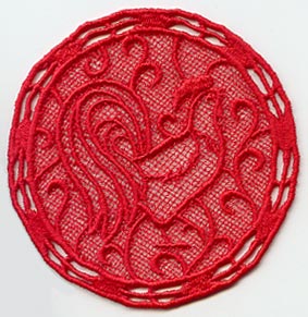 Rooster Medallion (Lace)