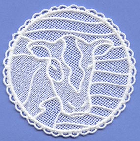 Cow Medallion (Lace)
