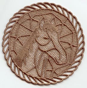 Horse Medallion (Lace)