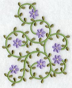 Floral Heirloom Wedge - Lg