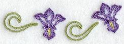 Iris Collar Border - Lg
