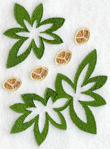 Giraffe and Leaf Wedge - Lg